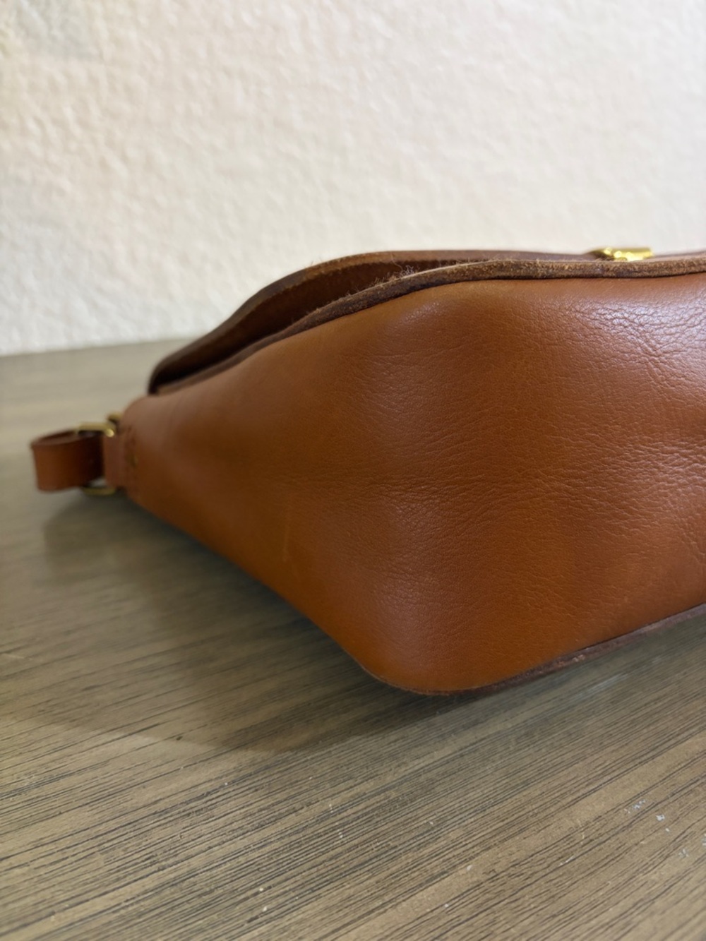 Madewell The Abroad Shoulder Bag Tan Leather Crossbody Shoulder Bag - Picture 8 of 13